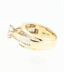 Rosy Blue ZEI 14K Solid Yellow Gold 7.7g Round Diamond Wedding Ring Size-6
